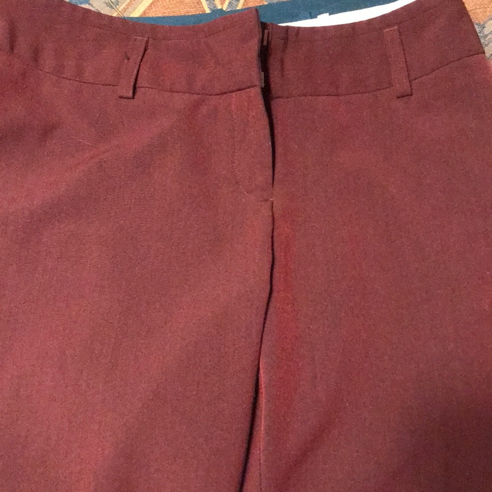 Elegant Burgundy Women's Pants